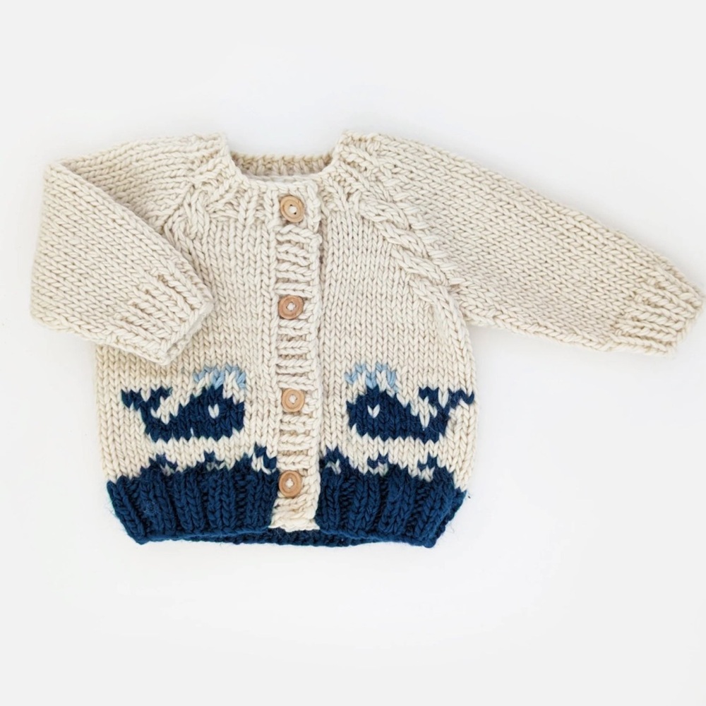Huggalugs Knit Whale Sweater-NWOT